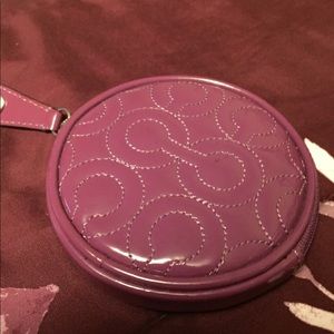 Patent leather coach change purse💖